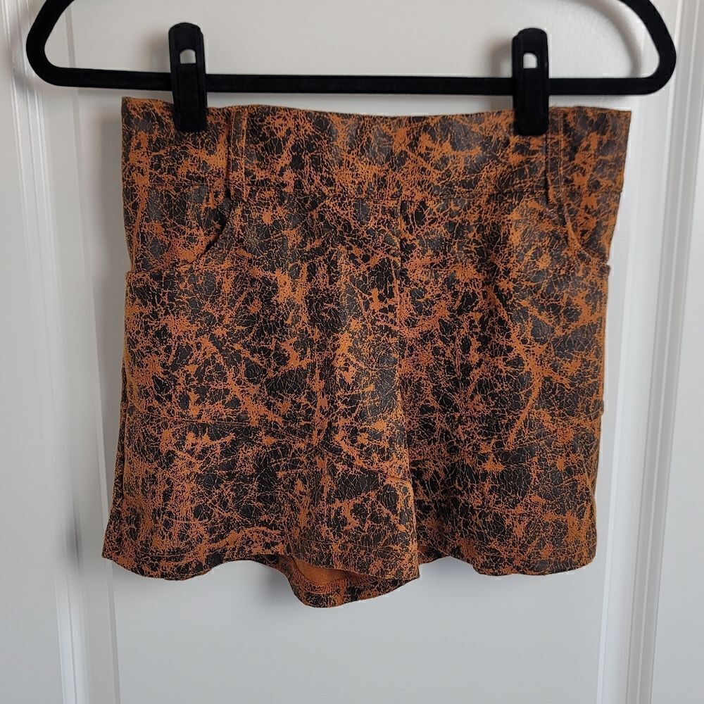 CRAZY TRAIN Faux Suede Shorts